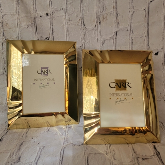 Carr International Fashion Accents New Vintage Set Of Gold Frames